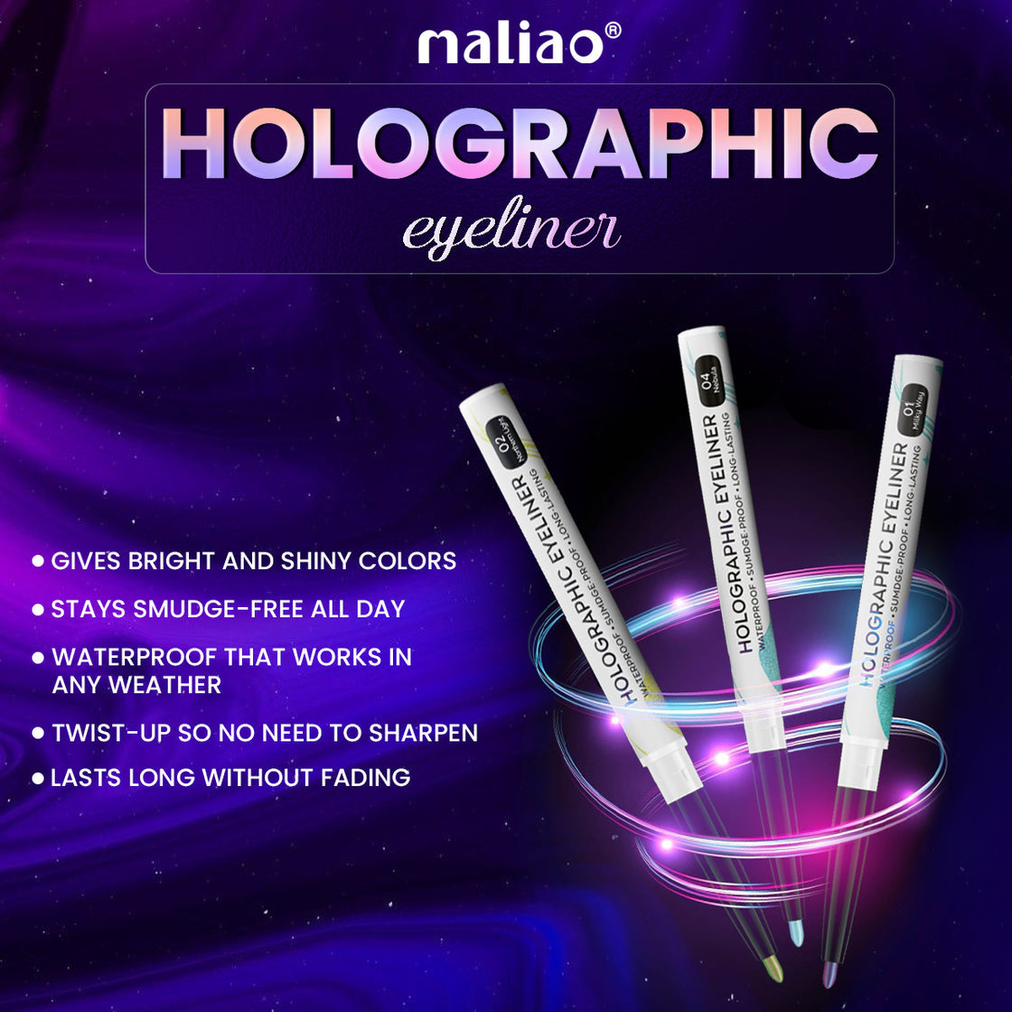 Maliao Holographic Multichrome Eyeliner