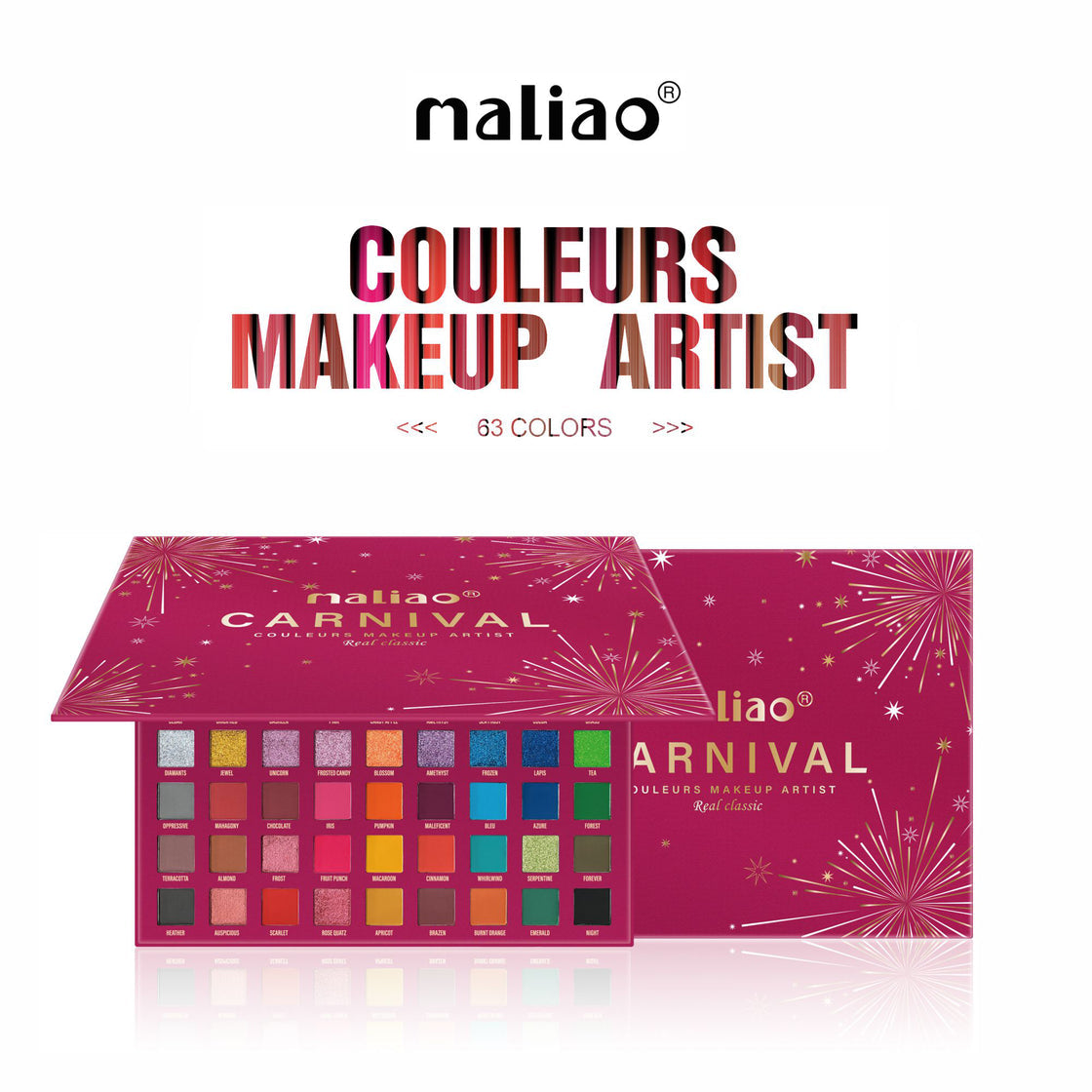 Maliao Carnival Couleurs Makeup Artist Palette