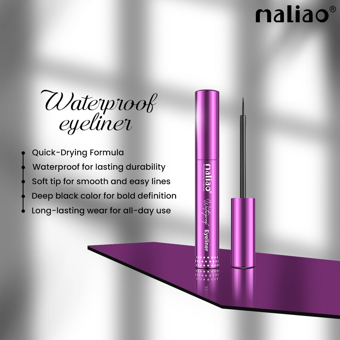 Maliao Purple Waterproof Eyeliner