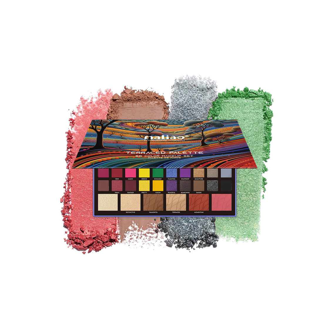 Maliao Terraced Makeup Palette - 56 Color Makeup Set Palette de