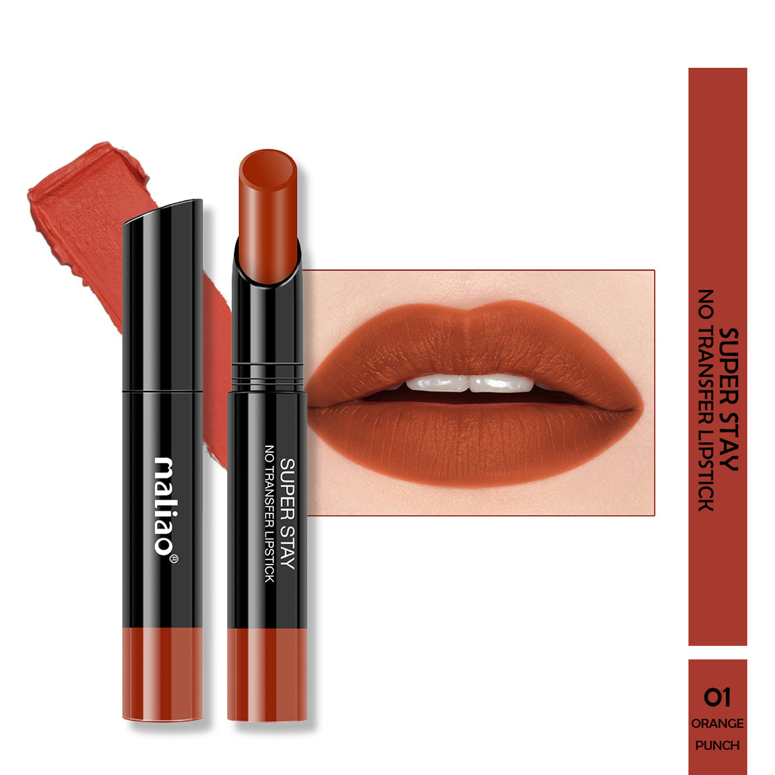 Maliao Super Stay Creamy Matte Non Transfer Lipstick