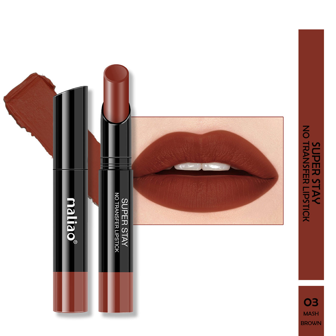 Maliao Super Stay Creamy Matte Non Transfer Lipstick