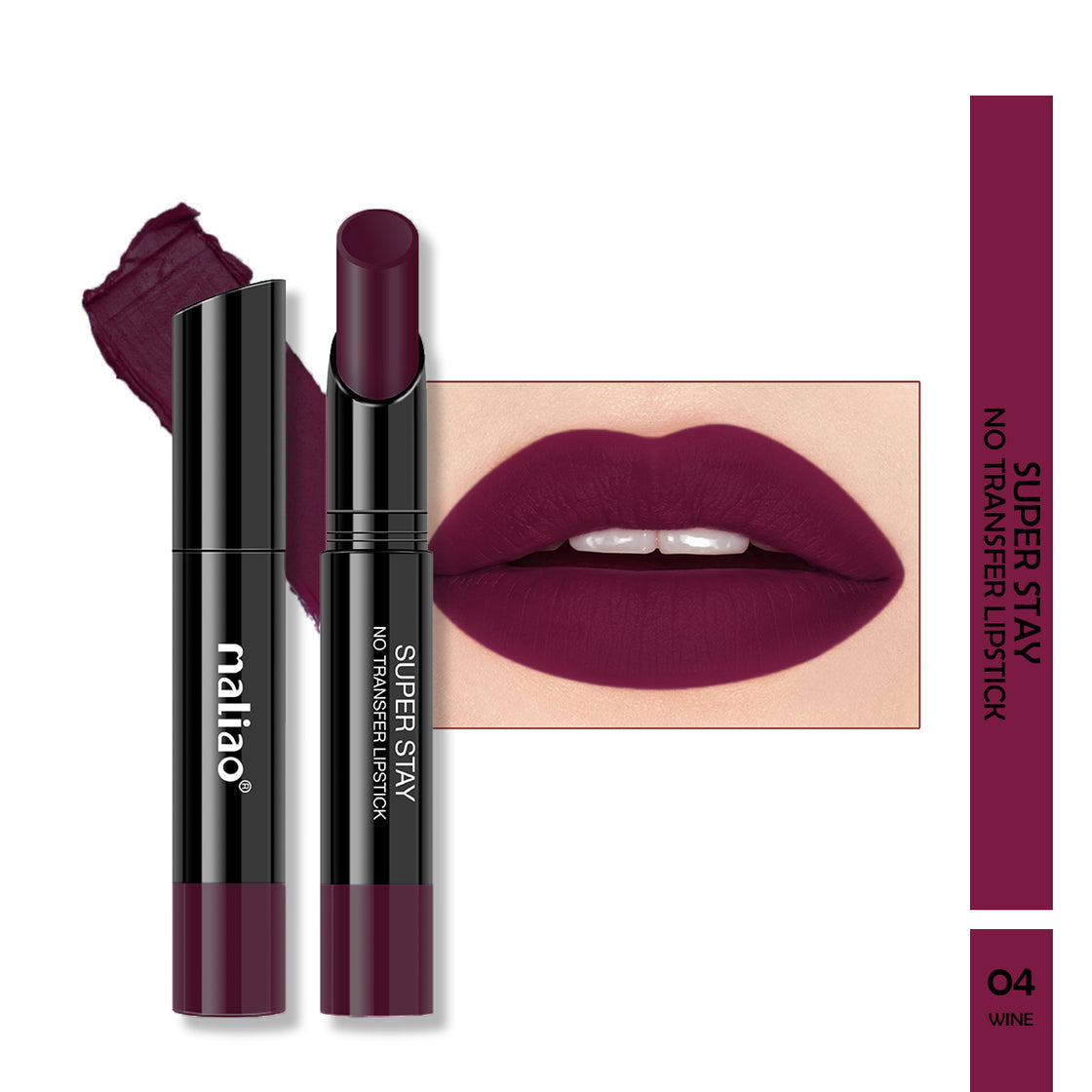 Maliao Super Stay Creamy Matte Non Transfer Lipstick