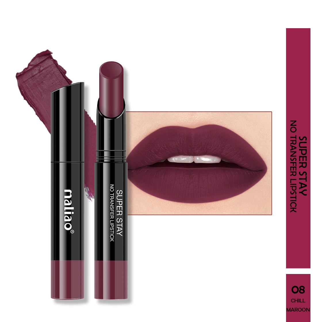 Maliao Super Stay Creamy Matte Non Transfer Lipstick