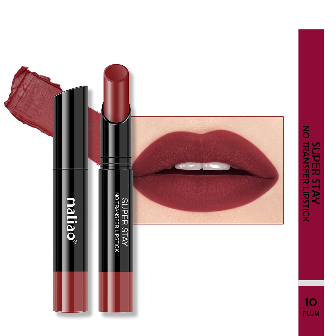 Maliao Super Stay Creamy Matte Non Transfer Lipstick