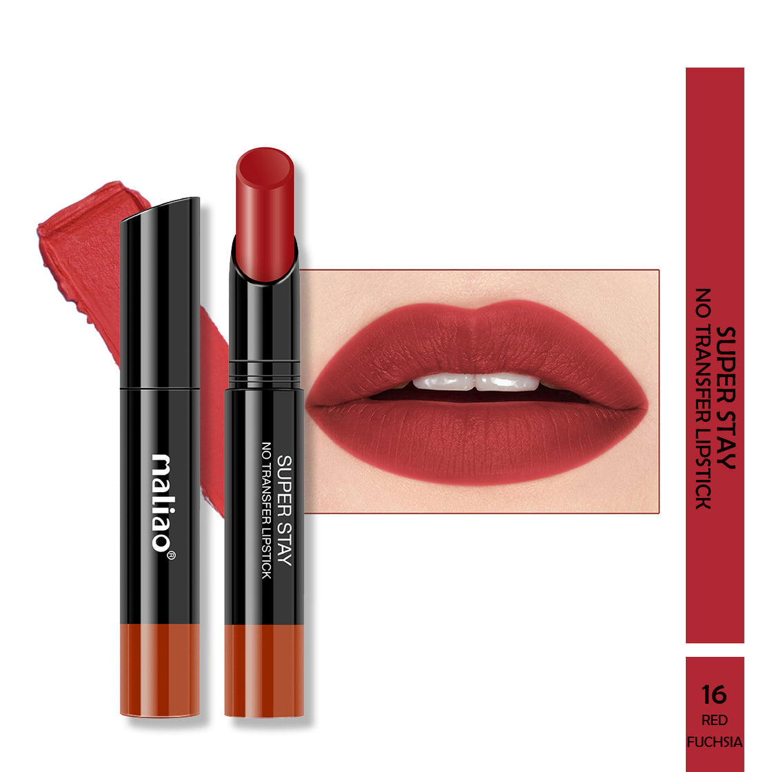 Maliao Super Stay Creamy Matte Non Transfer Lipstick