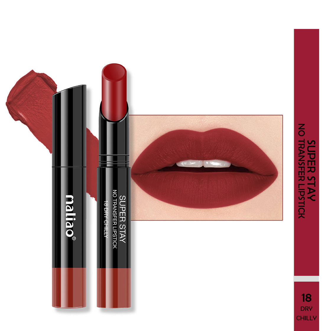 Maliao Super Stay Creamy Matte Non Transfer Lipstick