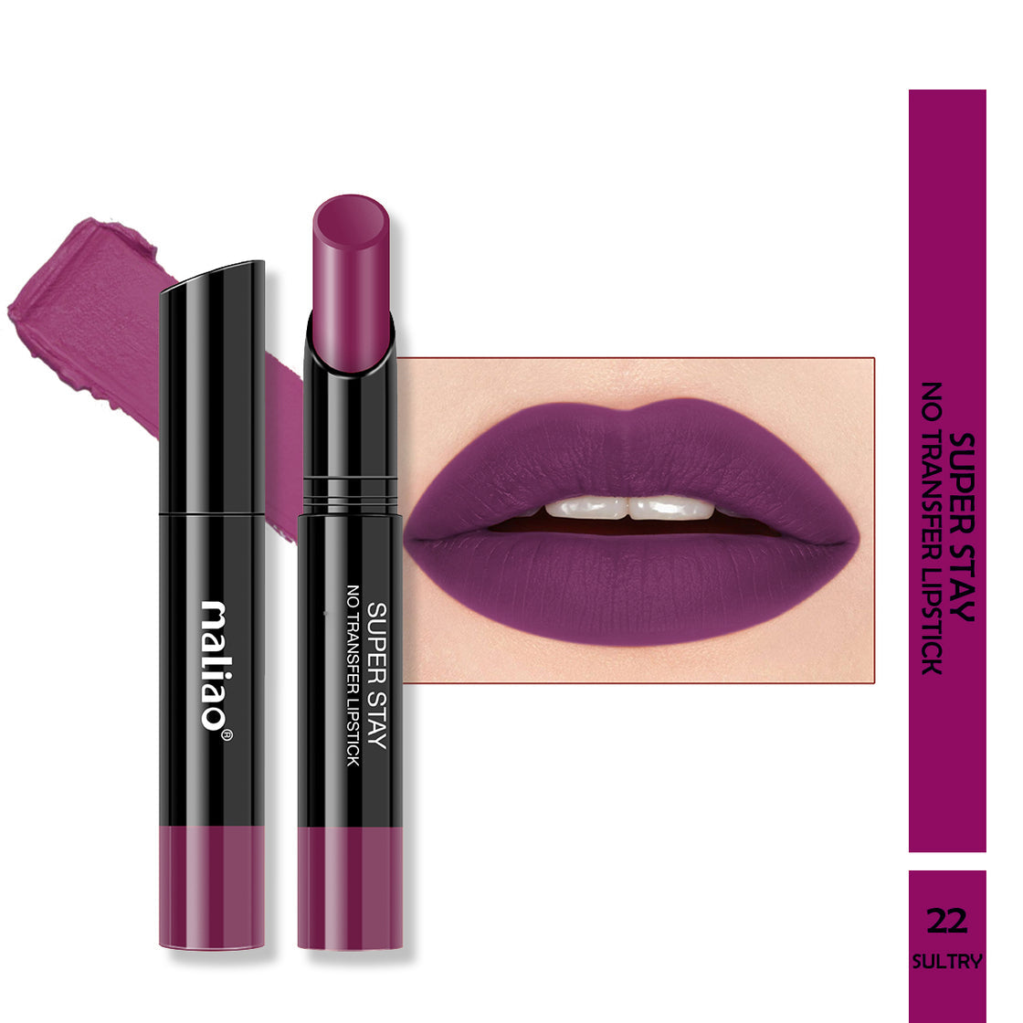 Maliao Super Stay Creamy Matte Non Transfer Lipstick