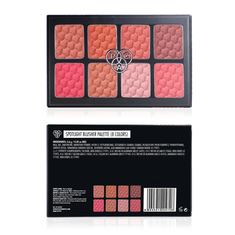 Pac Spotlight blusher palate 8colors