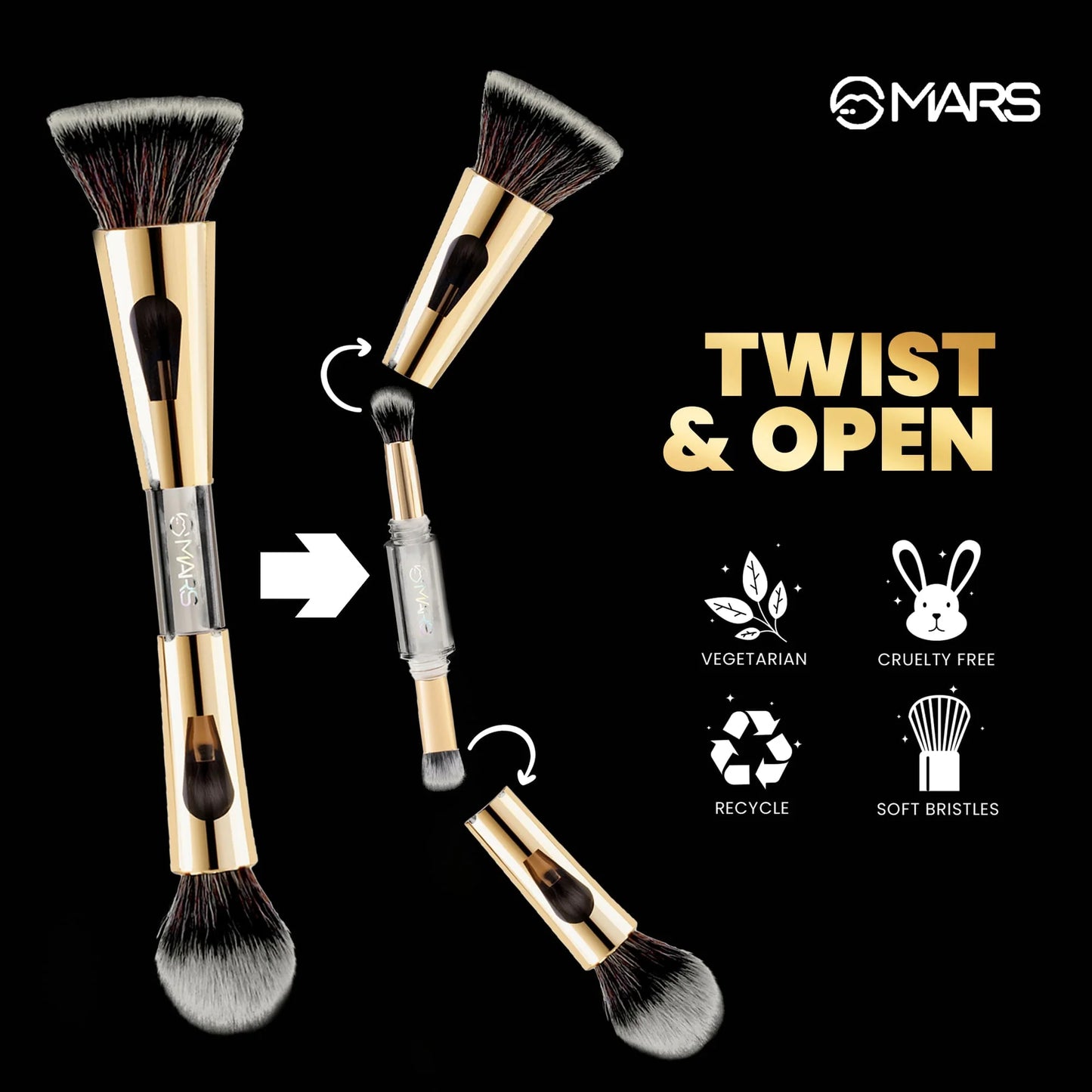 Mars 4in1 Travel Brush