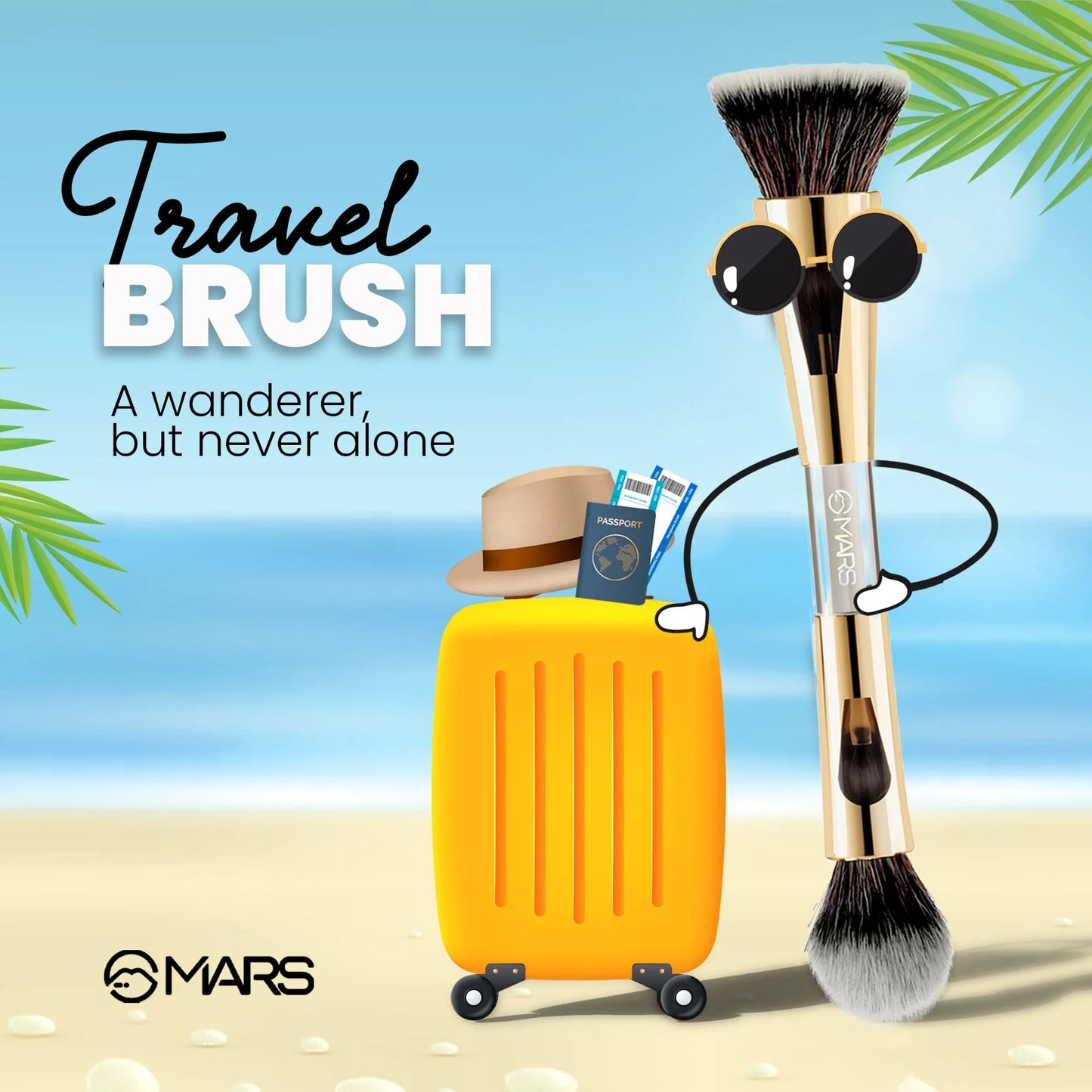 Mars 4in1 Travel Brush